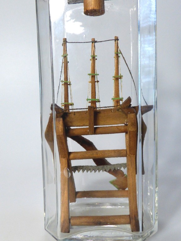 Ship and Saw Horse in a Bottle
