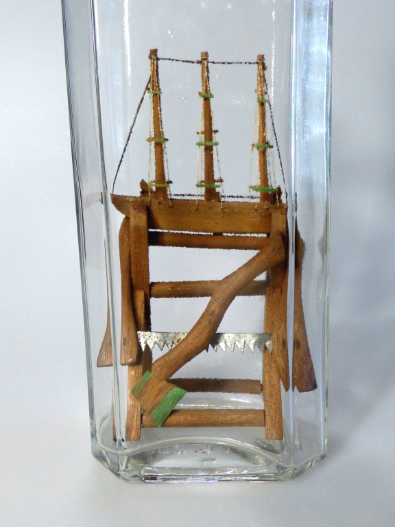 Ship and Saw Horse in a Bottle