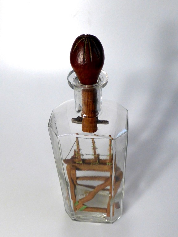 Ship and Saw Horse in a Bottle
