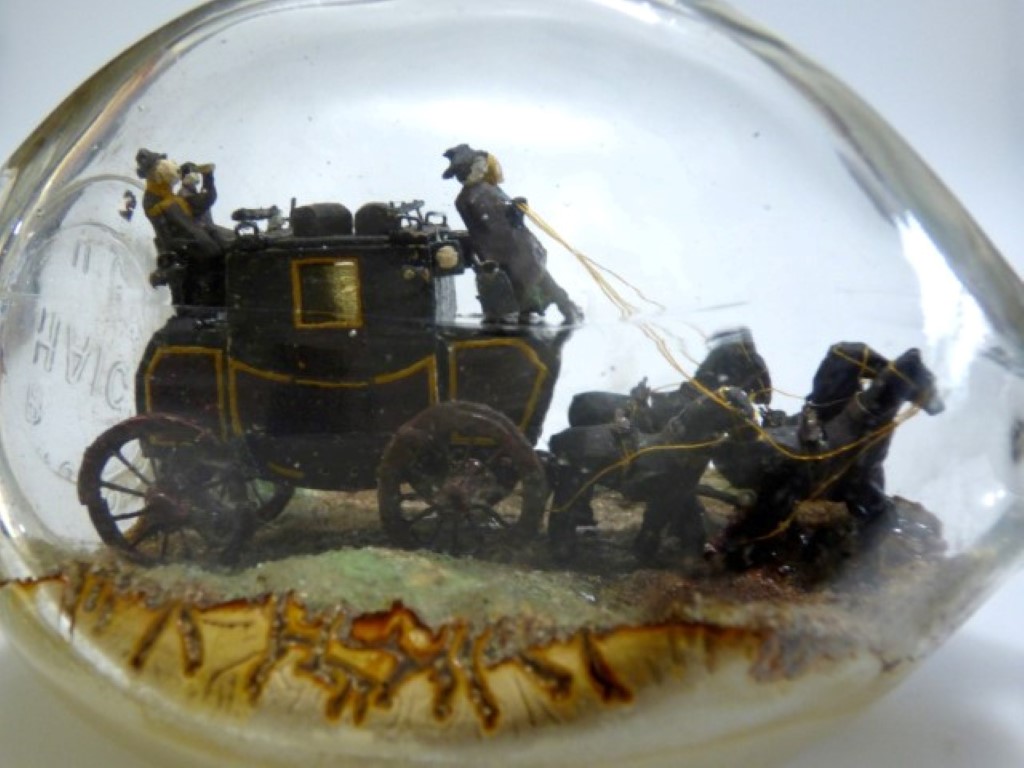 Victorian Stage Coach in a Bottle