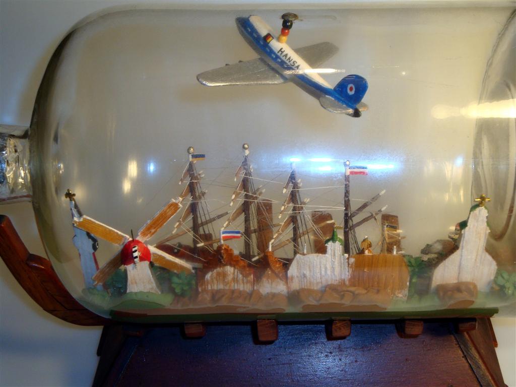 Pamir at Husum Harbor, Germany in a Bottle